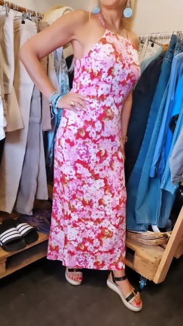 Robe longue fleurie