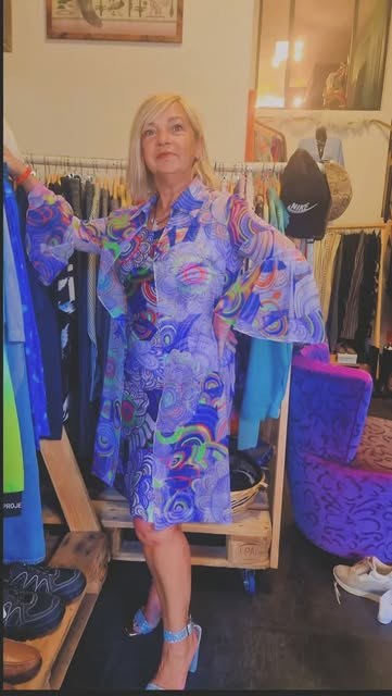 Robe kimono imprimée